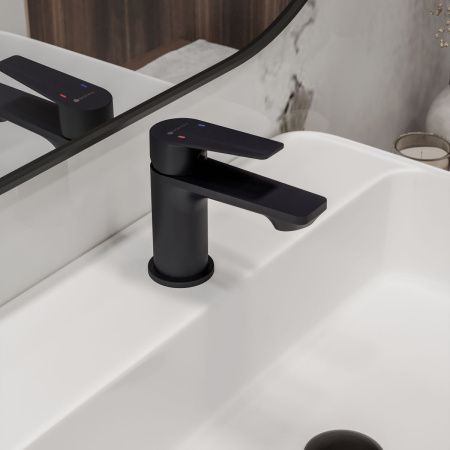 Смеситель для умывальника Gross Aqua Dyno Matt black 6248285MB