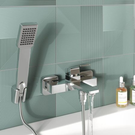 Смеситель для ванны Gross Aqua 2510880C Edge хром