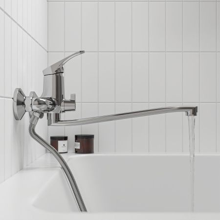 Смеситель для ванны Gross Aqua 7211258C-35S Base