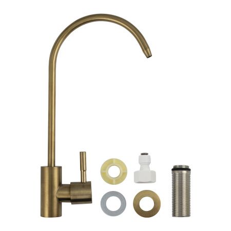 Кран для фильтра питьевой воды MAGNUS 9020 из нержавеющей стали под золото