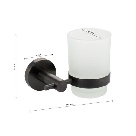 Стакан стеклянный GFmark 78005 графит