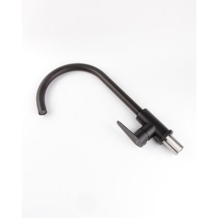 Смеситель для кухни OLIVE'S Olisan ST1007B STEEL черный из нержавеющей стали