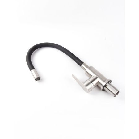 Смеситель для кухни OLIVE'S Olisan ST1010 STEEL с гибким изливом черный