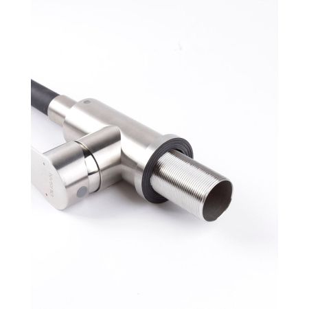 Смеситель для кухни OLIVE'S Olisan ST1010 STEEL с гибким изливом черный