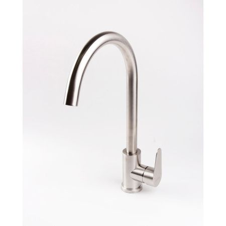 Смеситель для кухни OLIVE'S Olisan ST1007 STEEL из нержавеющей стали