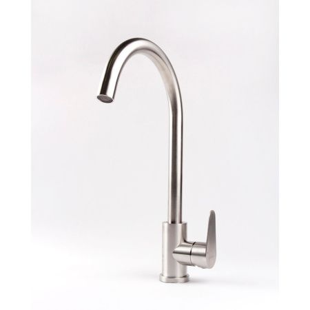 Смеситель для кухни OLIVE'S Olisan ST1007 STEEL из нержавеющей стали