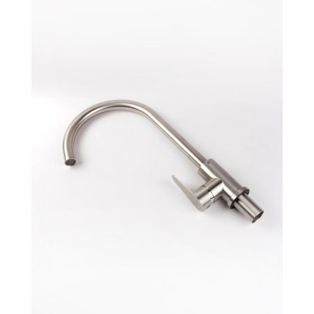 Смеситель для кухни OLIVE'S Olisan ST1007 STEEL из нержавеющей стали