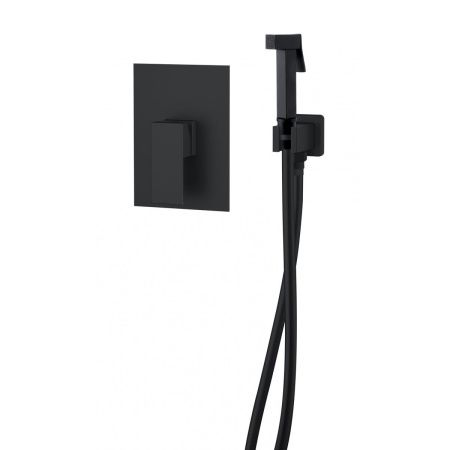 Смеситель встраиваемый с гигиеническим душем D&K Bayern.Liszt DA1515005 черный