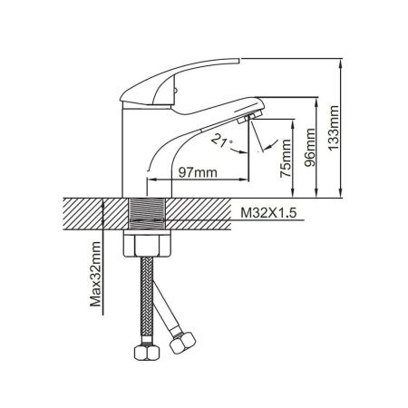 Смеситель для раковины Эверест B10-040