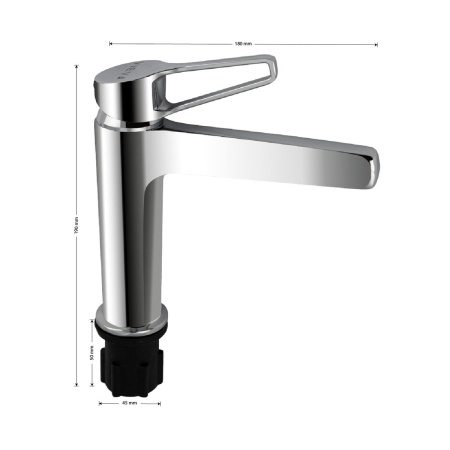 Смеситель для раковины Fabia 9732 хром