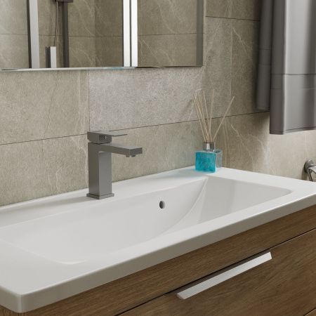 Смеситель для раковины D&K Bayern.Liszt DA1512106 Серый графит