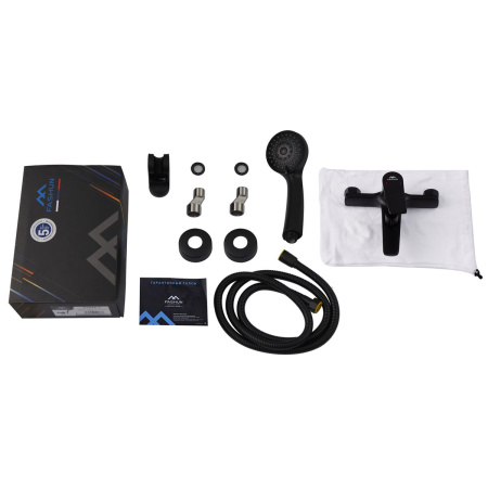 Смеситель для ванны FASHUN A3286-7 Черный с коротким изливом