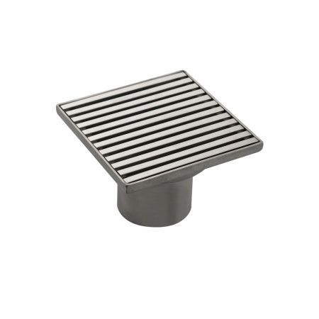 Трап САНАКС 1187 нержавеющая сталь сатин 100х100 выход 50 мм, бронза, вертикальный-крышка литая, с уникальной системой слива воды