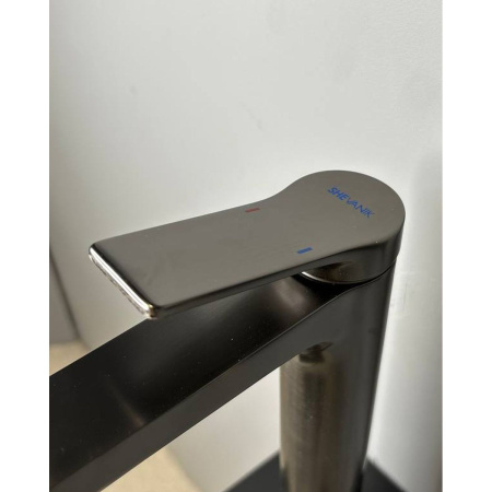 Смеситель для раковины Shevanik S8311T оружейная сталь