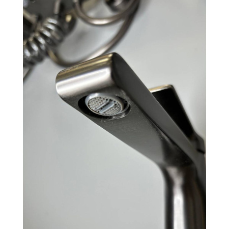 Смеситель для раковины Shevanik S8311T оружейная сталь