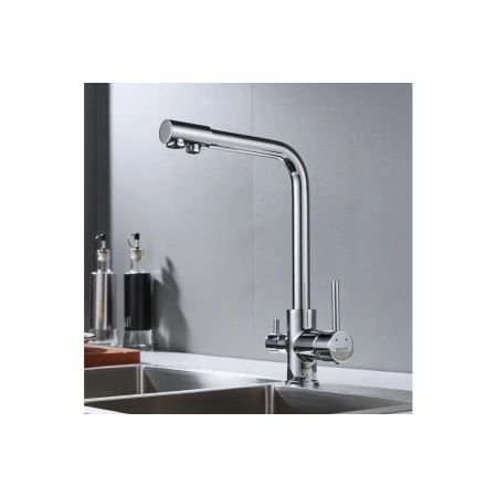 Смеситель для кухни Shevanik S328 с подключением фильтра питьевой воды, хром