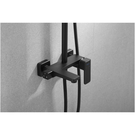 Душевая система Shevanik S9736H черная