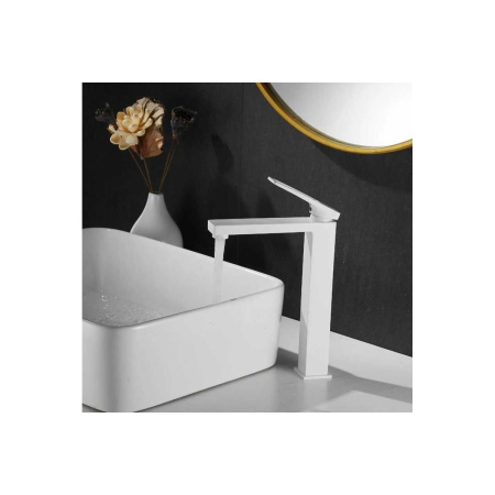 Смеситель для раковины Shevanik S6811C белый