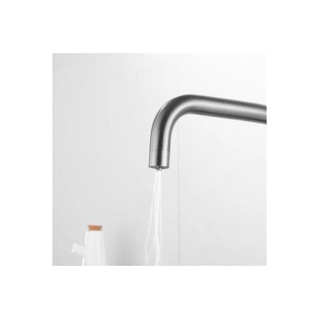 Смеситель для кухни Shevanik S228T с подключением фильтра питьевой воды, оружейная сталь