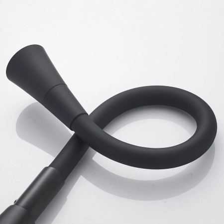 Смеситель для кухни Shevanik S543H-3 гибкий излив, черный