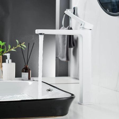 Смеситель для раковины Shevanik S9911C белый