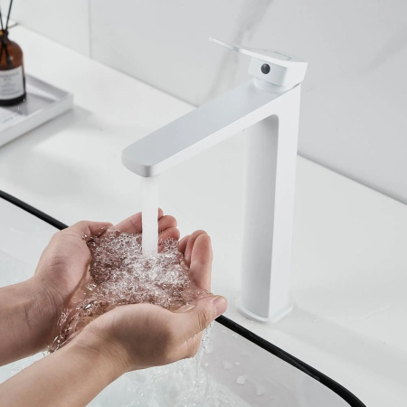 Смеситель для раковины Shevanik S9911C белый