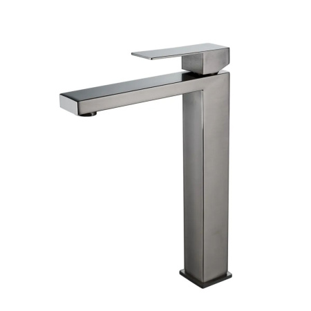 Смеситель для раковины Shevanik S7011T нержавеющая сталь, оружейная сталь