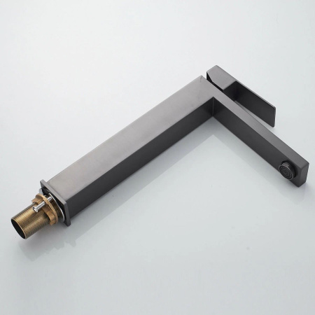 Смеситель для раковины Shevanik S7011T нержавеющая сталь, оружейная сталь