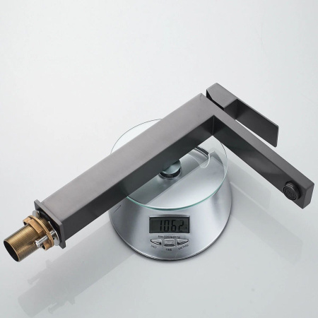 Смеситель для раковины Shevanik S7011T нержавеющая сталь, оружейная сталь