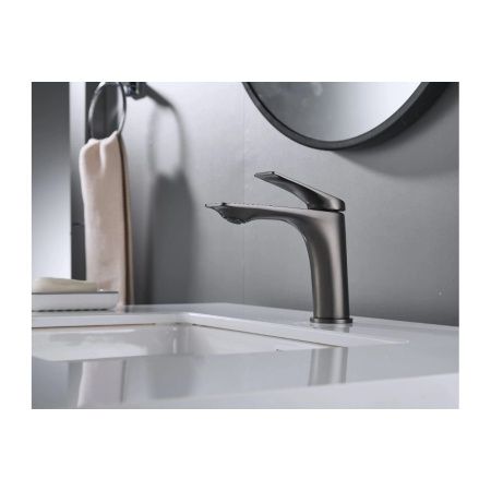 Смеситель для раковины Shevanik S9101T оружейная сталь