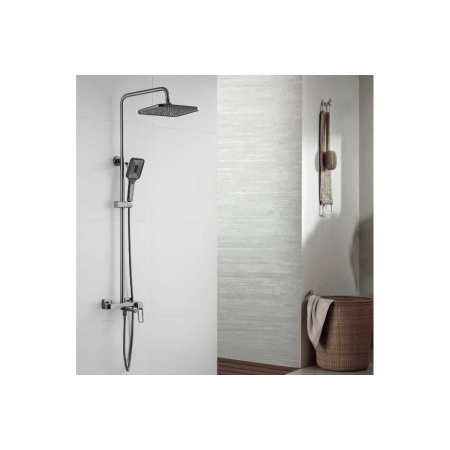 Душевая система Shevanik S6836T оружейная сталь