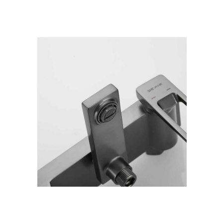 Душевая система Shevanik S6836T оружейная сталь