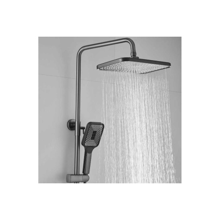 Душевая система Shevanik S6836T оружейная сталь
