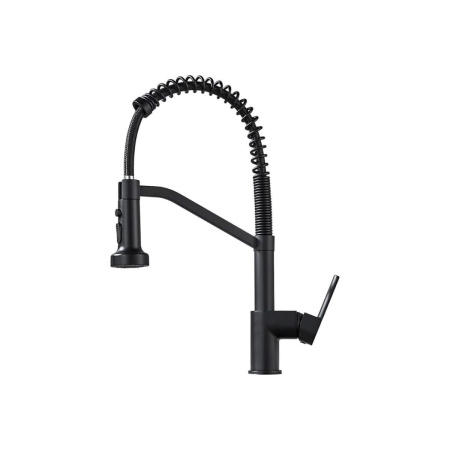 Смеситель для кухни Shevanik S963H гибкий излив, черный