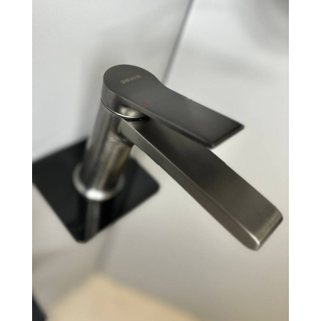 Смеситель для раковины Shevanik S8301T оружейная сталь