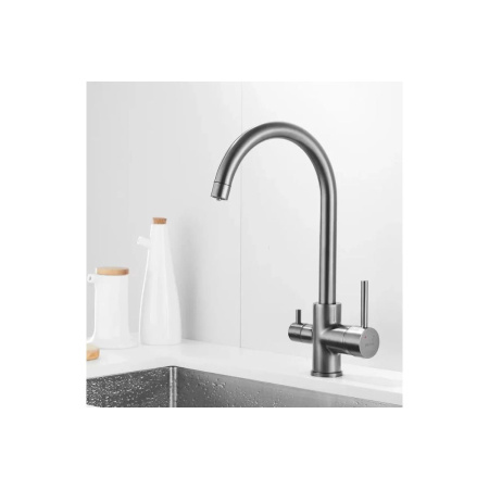 Смеситель для кухни Shevanik S128T с подключением фильтра питьевой воды