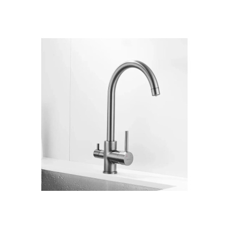 Смеситель для кухни Shevanik S128T с подключением фильтра питьевой воды