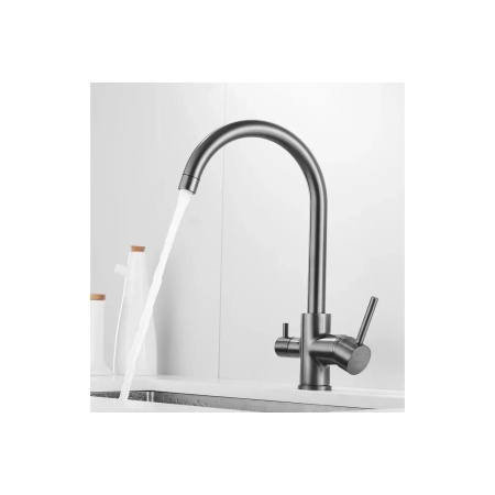 Смеситель для кухни Shevanik S128T с подключением фильтра питьевой воды