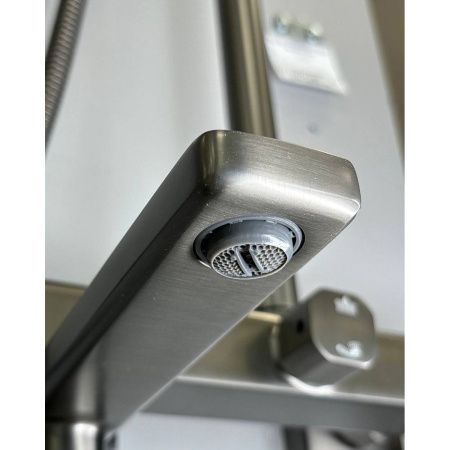 Душевая система Shevanik S9136T оружейная сталь