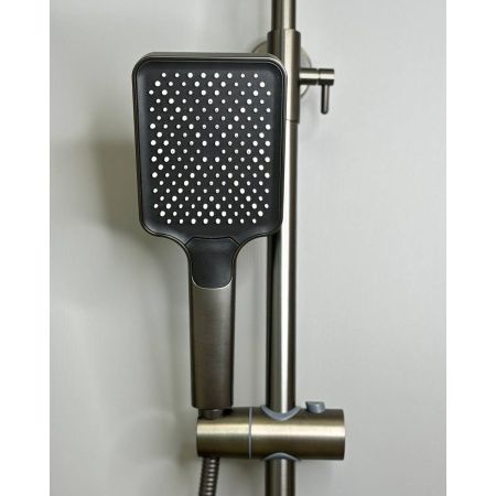 Душевая система Shevanik S9136T оружейная сталь