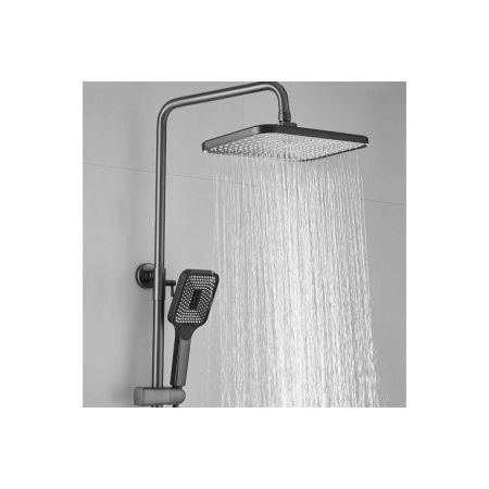 Душевая система Shevanik S9136T оружейная сталь