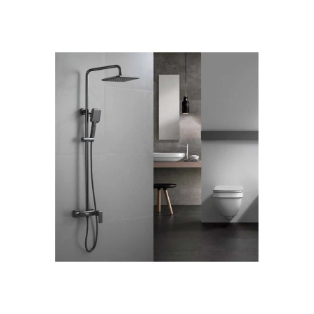 Душевая система Shevanik S8836H черный/матовый