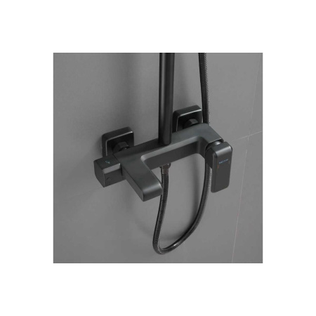 Душевая система Shevanik S8836H черный/матовый