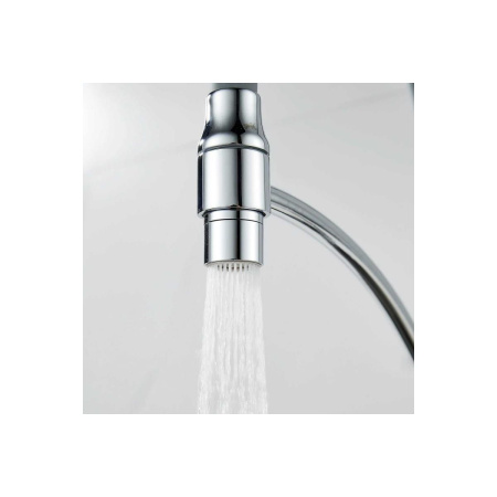 Смеситель для кухни Shevanik S743-9 гибкий излив, серый