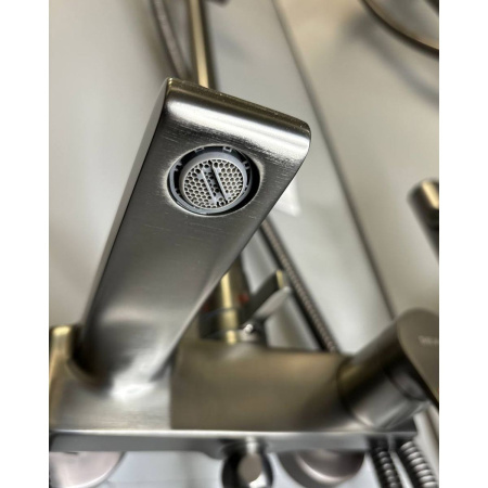 Душевая система Shevanik S8336T оружейная сталь