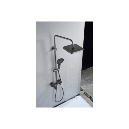 Душевая система Shevanik S9736T оружейная стал