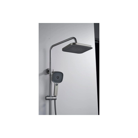 Душевая система Shevanik S9736T оружейная стал