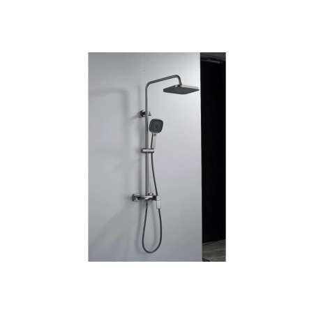 Душевая система Shevanik S9736T оружейная стал