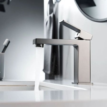 Смеситель для раковины Shevanik S9601T оружейная сталь