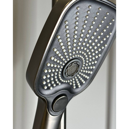 Душевая система Shevanik S8536T оружейная сталь